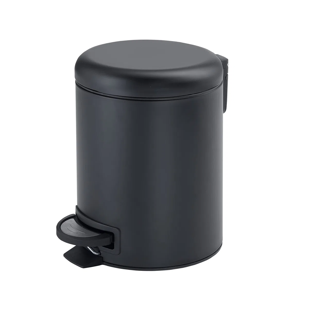 GEDY G-Potty pattumiera Bagno Nera 3 L, Misure: 25,1X17,4X22,6 CM, in Acciaio Inox e Polipropilene, Cestino Bagno con Chiusura Soft Close, Cestino Removibile, Design R&S Gedy, 2 Anni di Garanzia