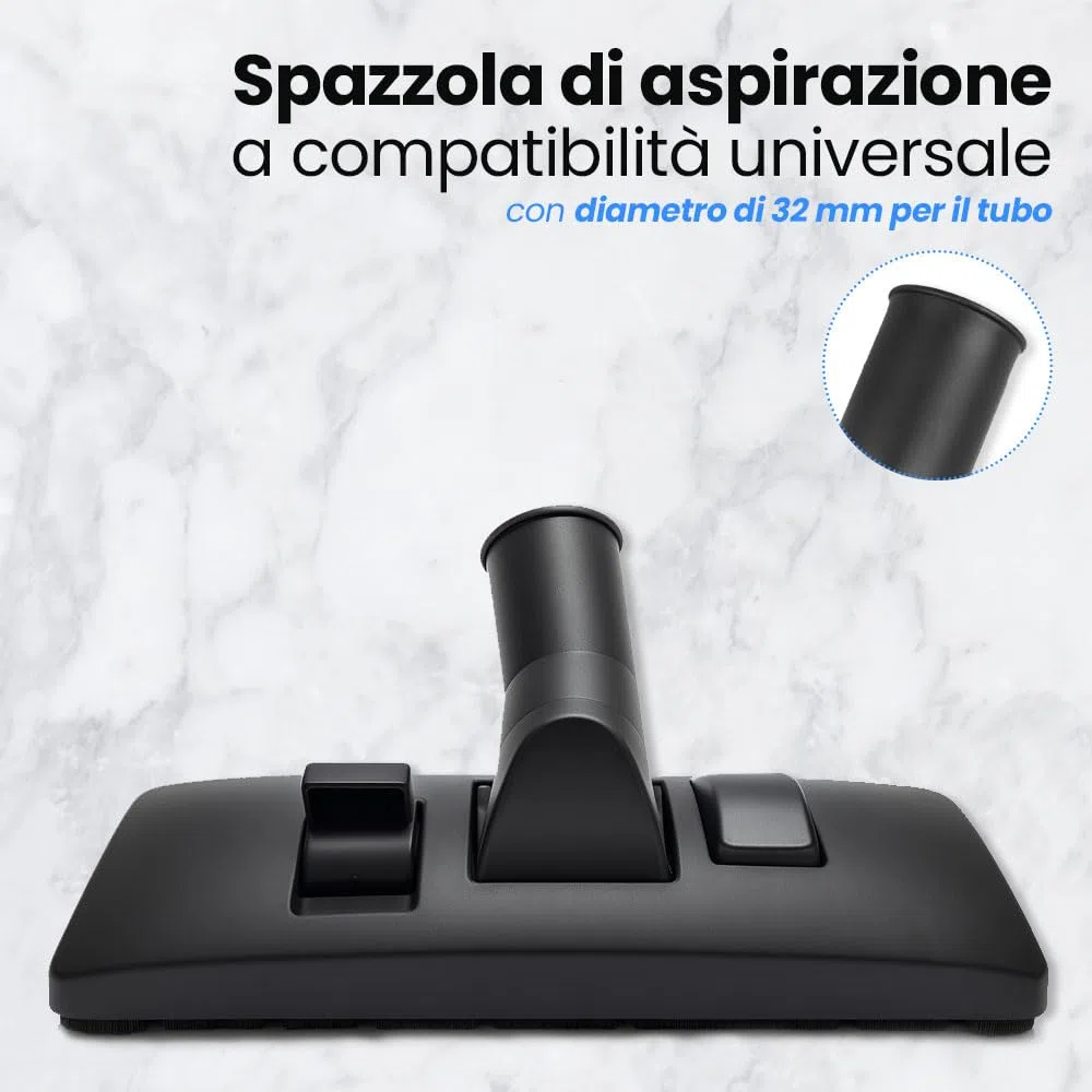 Anakel Home Confezione di Ricambio Tubo per Aspirapolvere universale con Bocchetta per Aspirapolvere con Giunto girevole, Accessori per Aspirapolvere | Ø32 mm, Lunghezza Regolabile 56,5-94 cm
