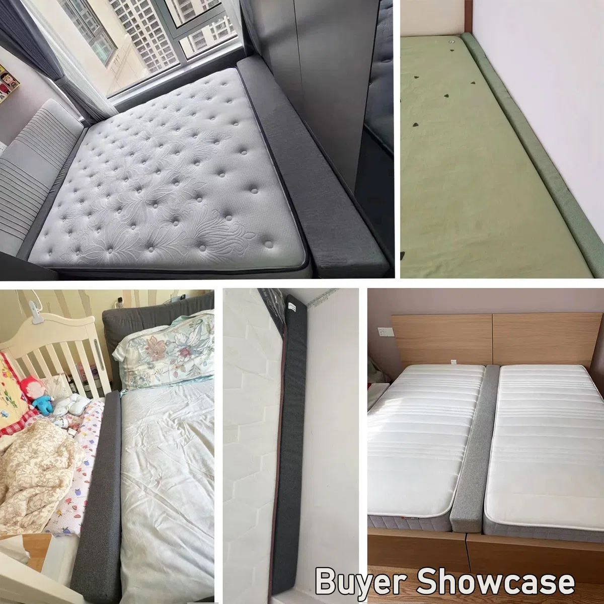 Testiera E Materasso Riempimento Gap Filler, Spugna Ad Alta Densità, Estensione Per Materasso Singolo Matrimoniale, Riempitivo Per Spazio Letto/Testiera/Parete, Fodera Lavabile(160x10x20cm/63x4x8in,#3