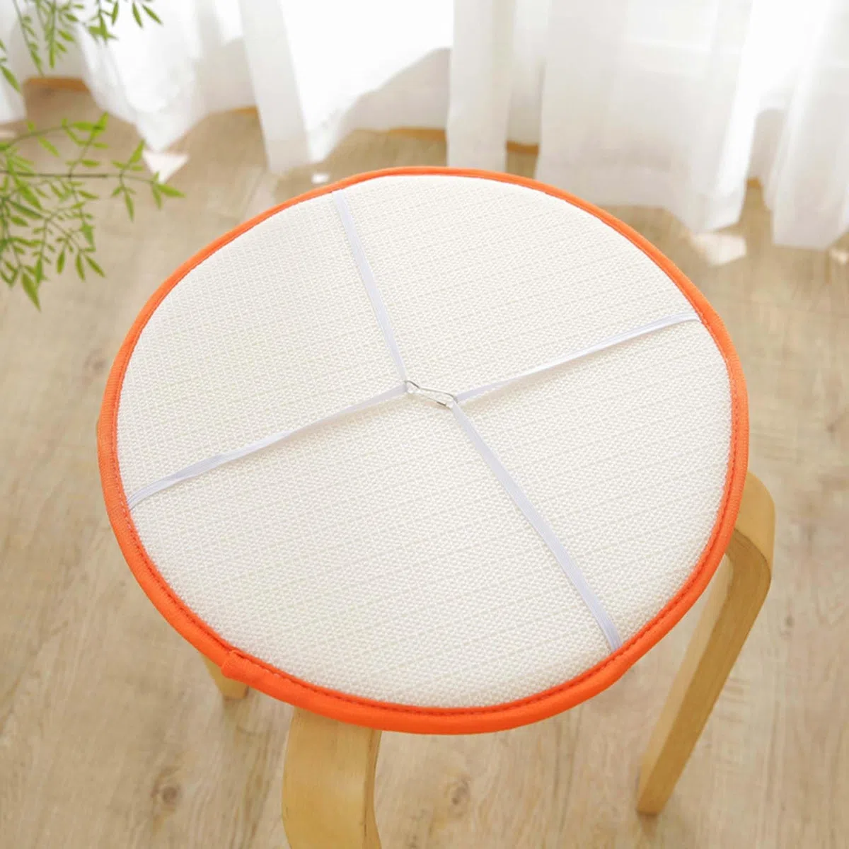Cuscini rotondi per sedie 30/35/40/45/50 cm, cuscino per sedie da giardino, per sala da pranzo e giardino, per cucina e casa(Color 2,Diameter 40cm)