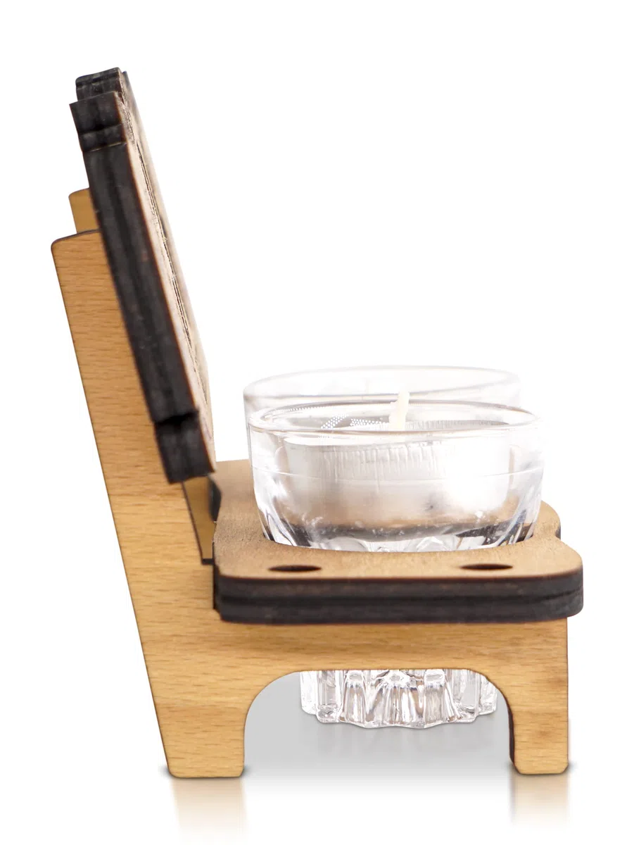 DARO Design - Panca da liquore 60° anniversario di matrimonio con diamanti decorazione per coppie uomini donne in legno con bicchieri