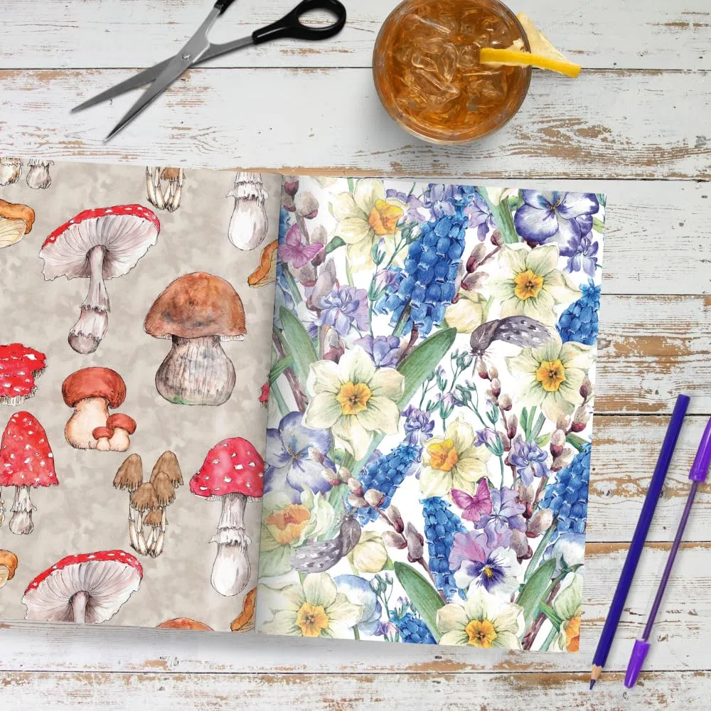 Daphne's Diary Scrapbook III | 50 pagine con 100 bellissimi disegni | Kit per scrapbooking vintage con carta di alta qualità e materiali per bricolage | Ideale per la cura personale e progetti