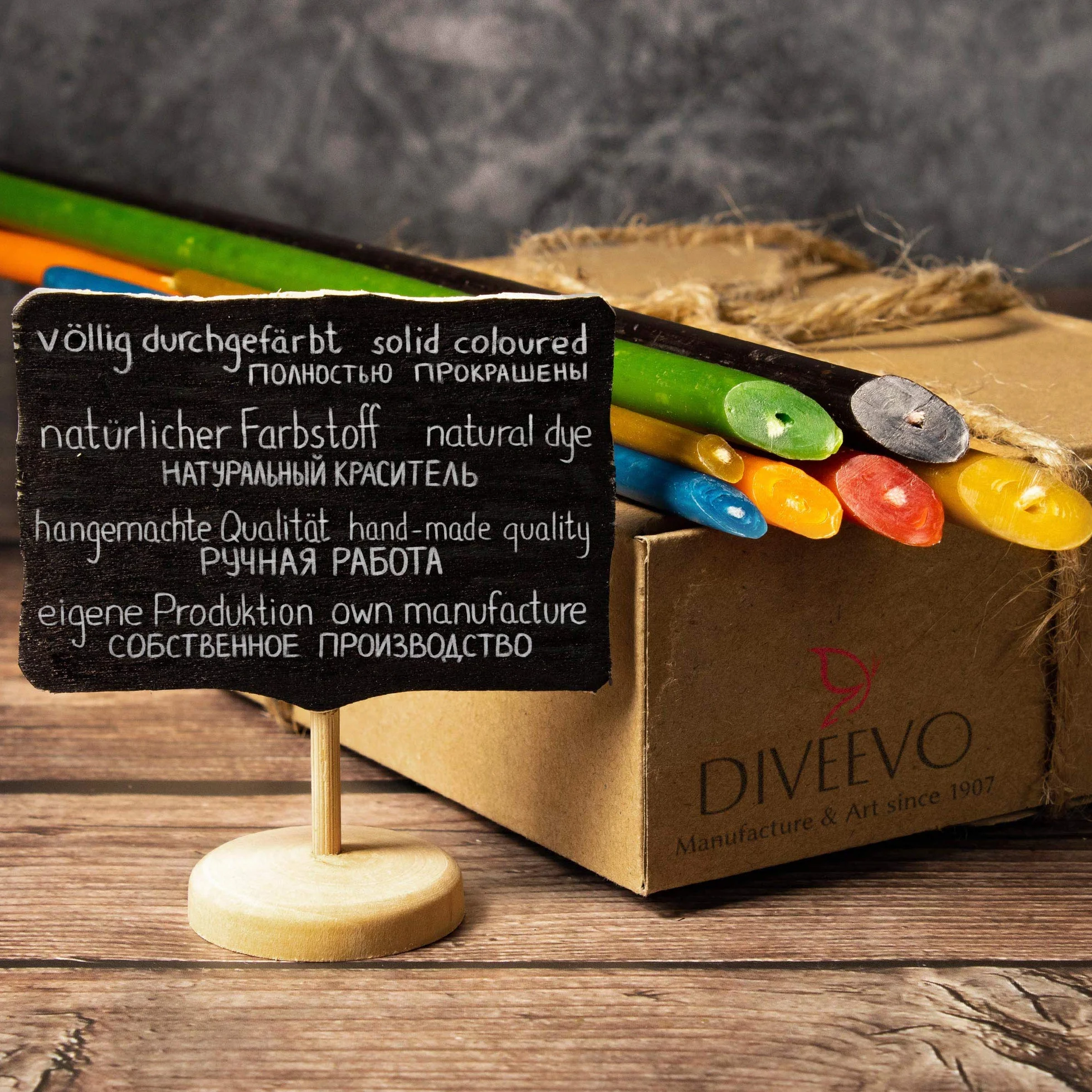 Diveevo Candele di cera d'api Kirchliche Nr. 30 – 50 pezzi, candele rituali di alta qualità, lunghezza: 29,5 cm, diametro: 8,5 mm, 150 minuti, colore verde, 700 g, senza gocce e fumo
