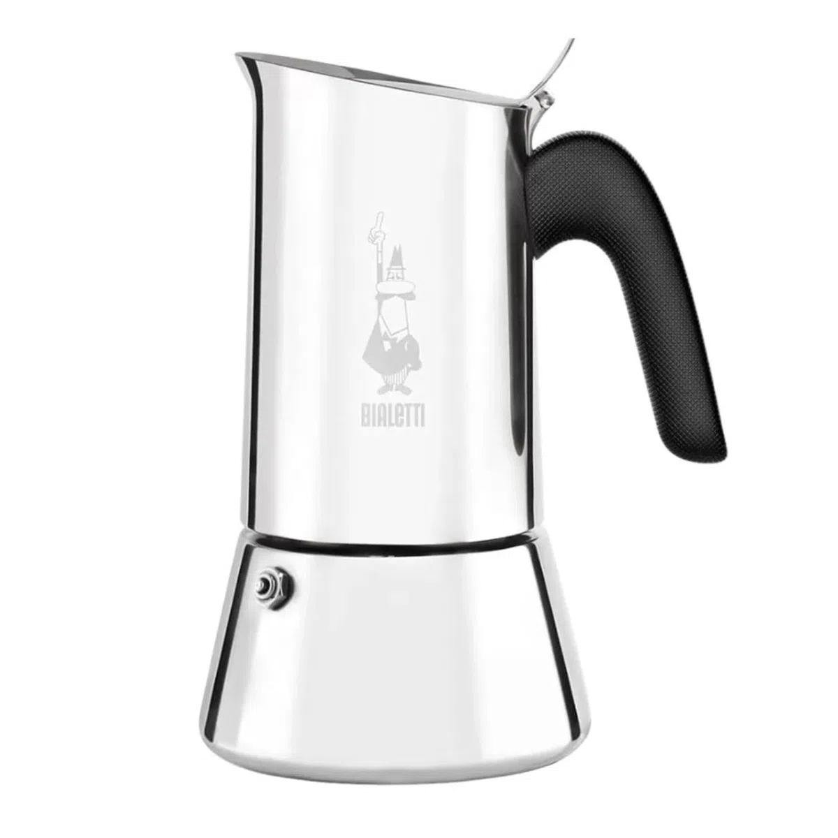 Bialetti Venus Caffettiera in Acciaio Inox, Adatta all'Induzione, Inossidabile, Argento, 4 Tazze