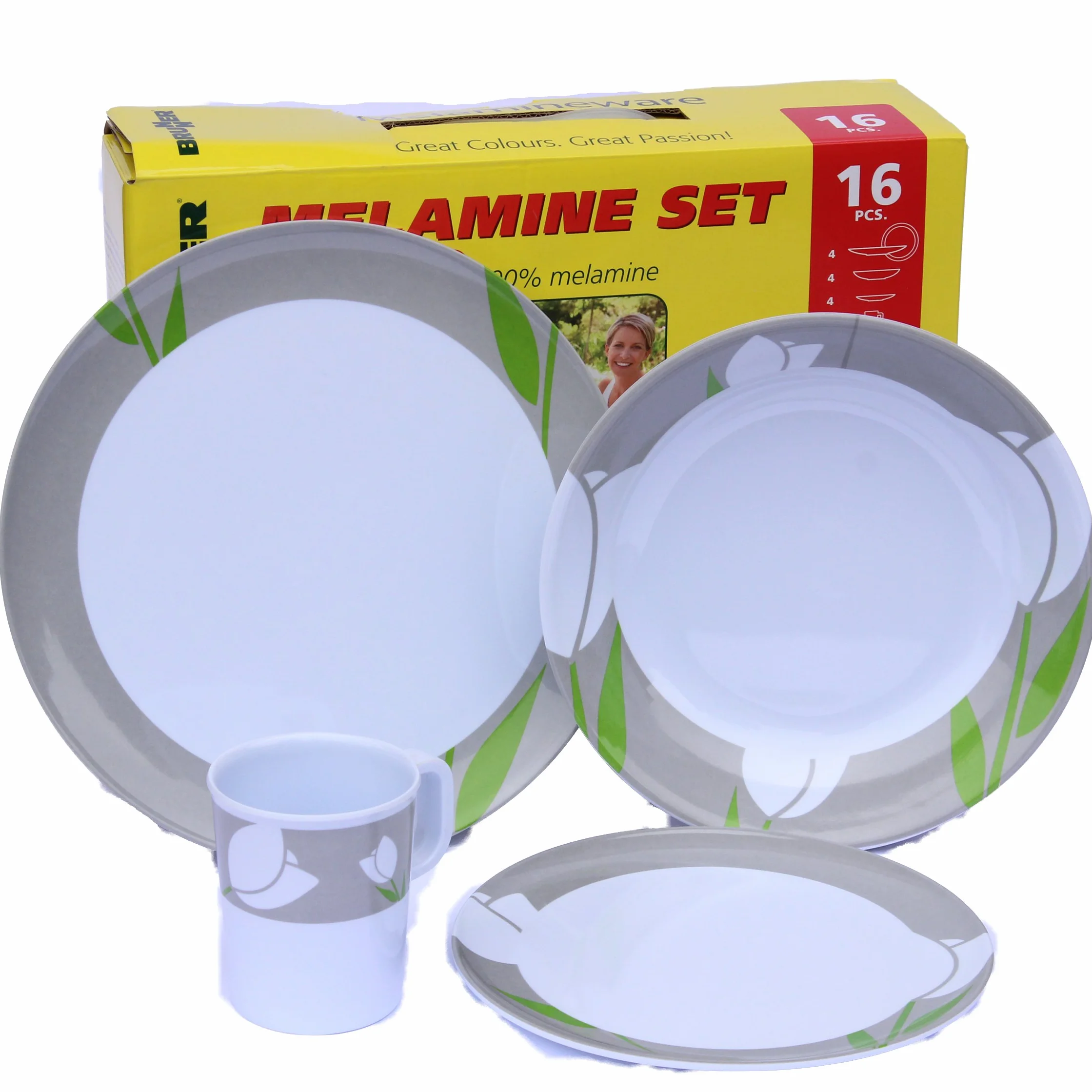 BRUNNER 0830160N.C4E Melamin Set - Tulip
