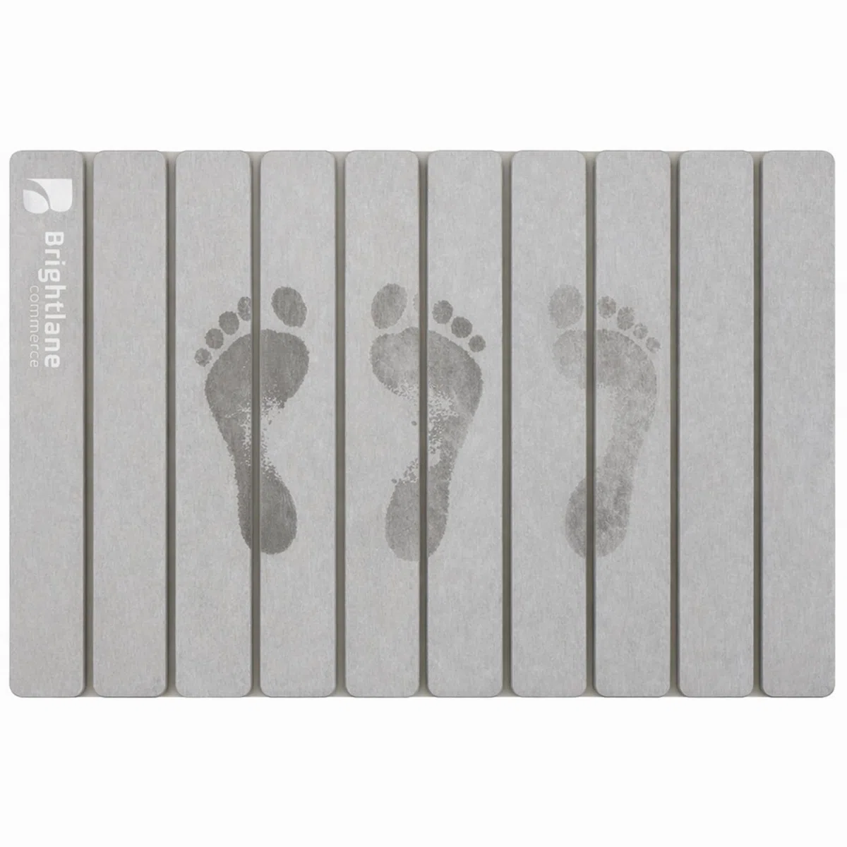 BRIGHTLANE - Tappetino pieghevole in diatomite, 60 x 39 cm, ad asciugatura ultra rapida, antiscivolo e anti-umidità, tappetino da bagno flessibile e base per cucina o scolapiatti (BLDHR6039, grigio)