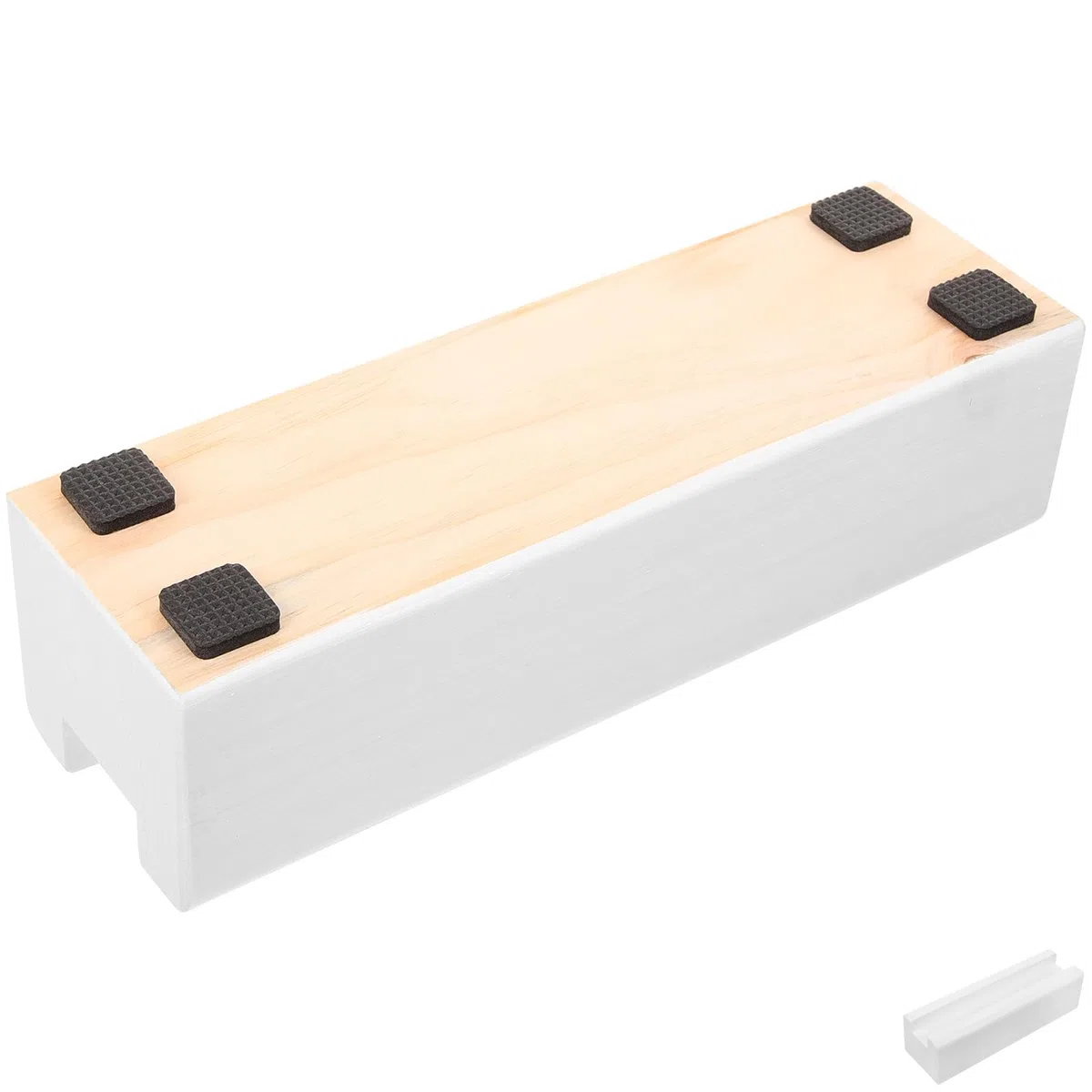 DOITOOL Supporto Per Specchio a Figura Intera in Legno 9.84X2.76X2.76 Pollici Base Antiscivolo Supporto Stabile Per Specchio Da Terra Espositore Per Opere D'Arte Casa Ufficio
