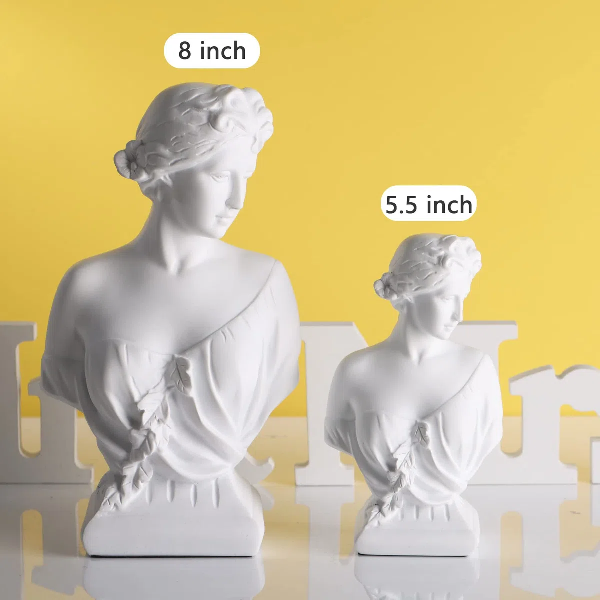 Statua Greca: Busto della Dea Afrodite - Antico Deco Romano Classico, Mitologia Greca, Regalo Decorativo per Soggiorno e Salotto