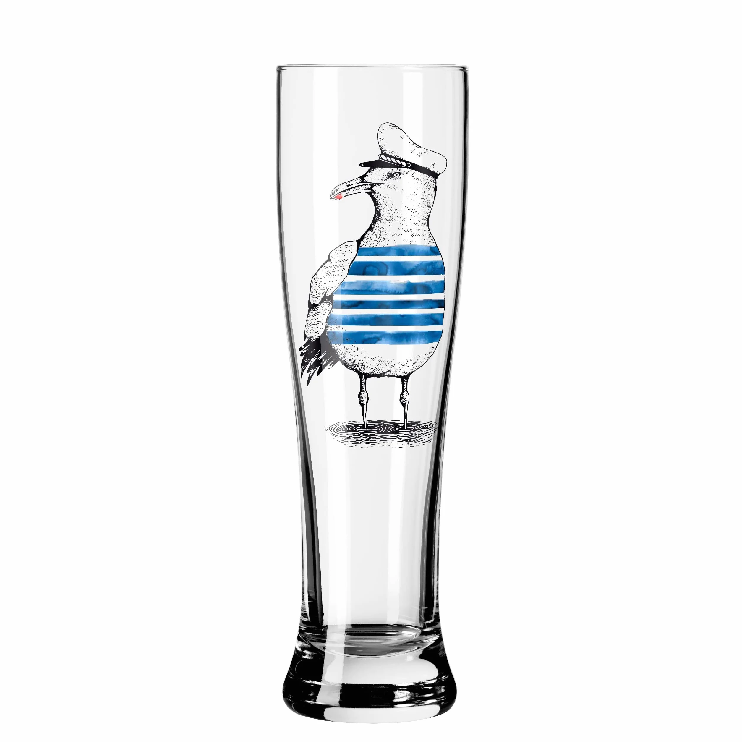 Ritzenhoff 3481007 Bicchiere da birra di frumento 500 ml - Set di 2 - Serie Brauchzeit Set n. 7-2 pezzi con stampa digitale multicolore