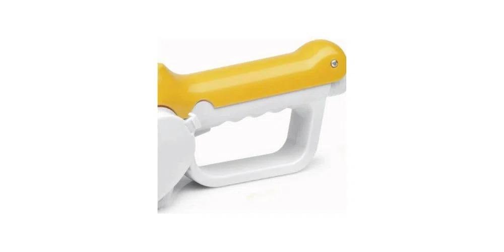 Grattugia Elettrica Ricaricabile per Formaggio, 2 Lame in Acciaio Inox, Batteria 800mAh, 12W, HM-6112R (GIALLO)