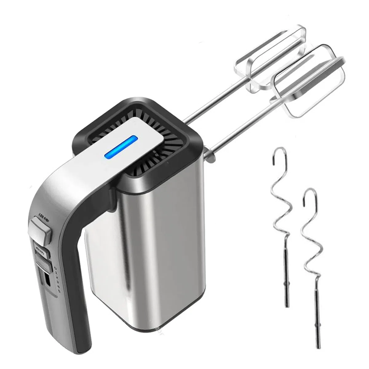 VOLTIX Sbattitore Elettrico 800W con 5 Velocità e Funzione Turbo, Frusta Elettrica con 2 Fruste & 2 Ganci in Acciaio Inox, Pulsante di Espulsione, Perfetto per Uova, Torte, Pane e Impasti