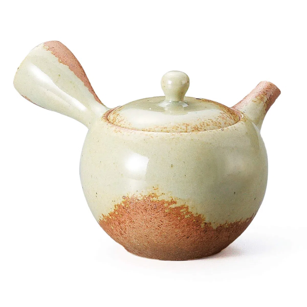Yamakiikai Teiera giapponese Kyusu Bianco x Marrone F557 230cc (Made by Isshin 1) dal Giappone (confezione singola) (1)