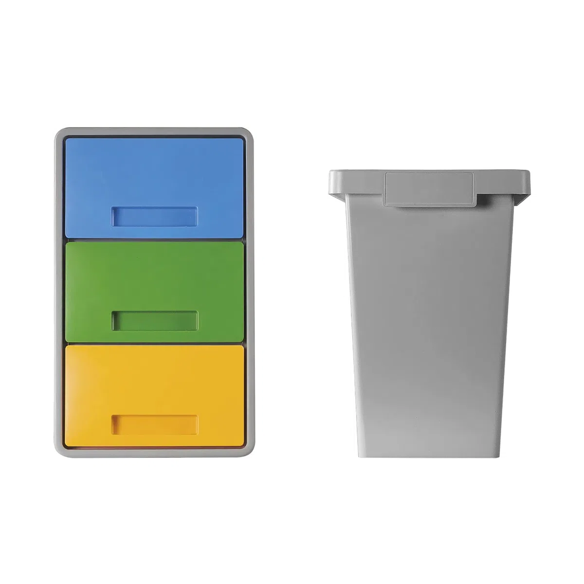 MATTIUSSI Ecologia S.p.A. POLYMAX - Mini Sistema modulare per la Raccolta differenziata per Interni - 40 lt totali