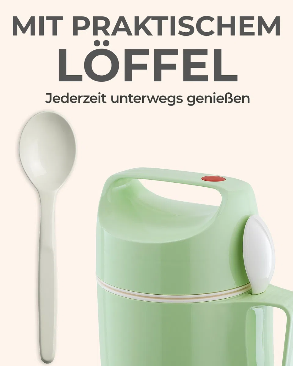 Rotpunkt 'A Punto Rosso 850 – 08 – 11 – 0 per Alimenti Numero 850 0,85 L, Plastica, Verde Pistacchio, 20 x 10 x 10 cm