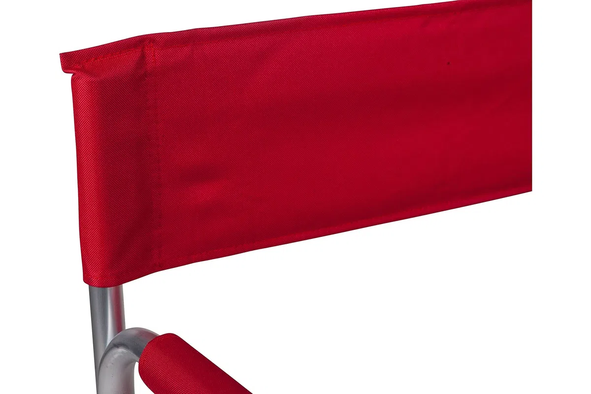 Dmora Sedia Regista Pieghevole Rossa, Metallo, Rosso, 61x85x63 cm