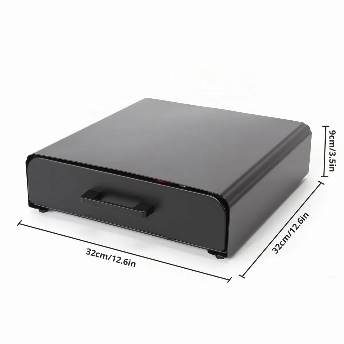 Organizer per Cialde di Caffè Con Cassetto, Contenitore per Capsule, Scatola da Tè, Porta Bustine per Cucina, Ufficio, Caffetteria