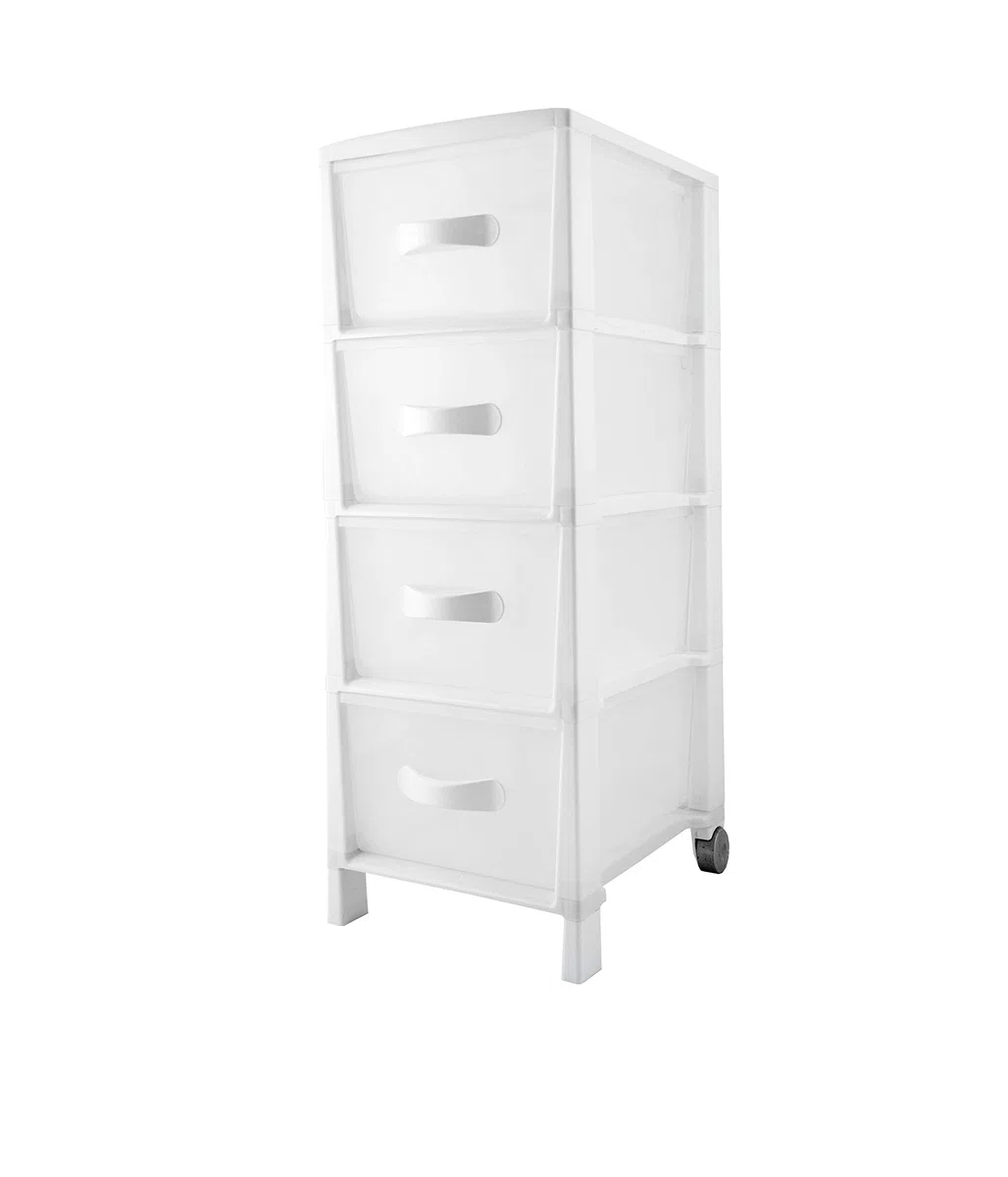 Belli e Forti Cassettiera, Polipropilene, Bianco, Grande, BF01313