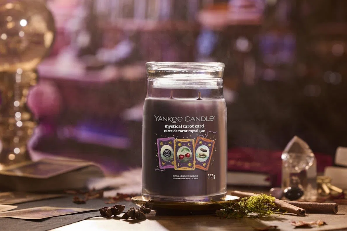 Yankee Candle, giara grande signatire Limited edition Halloween 2025 Mystical tarot card