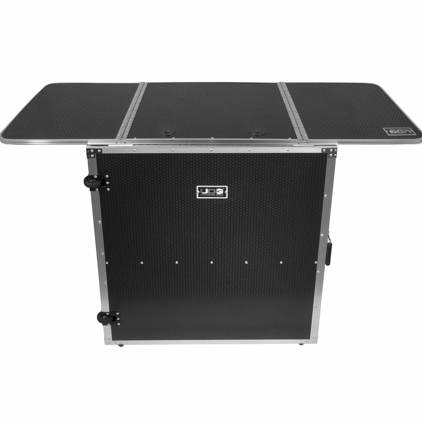 UDG FlightCase - Tavolo pieghevole da DJ + ruote