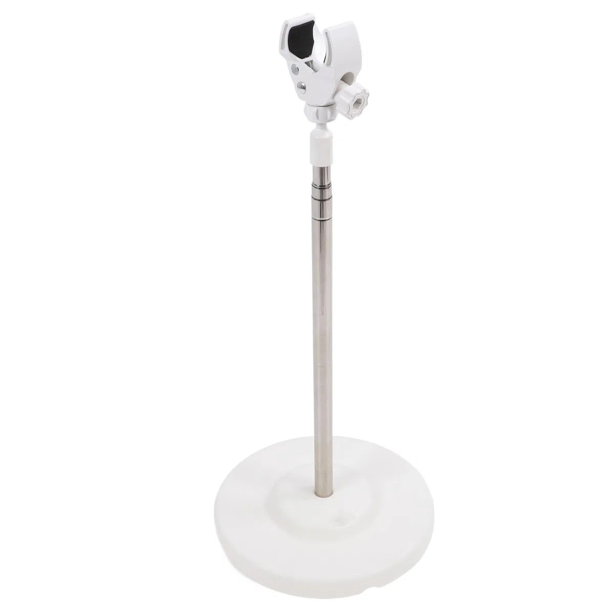 Supporto Terra per Asciugacapelli, Supporto Regolabile in Altezza 35 Cm a 140 Cm con Morsetto Più Grande, Asta Telescopica, Supporto per Asciugacapelli Girevole Compatto e