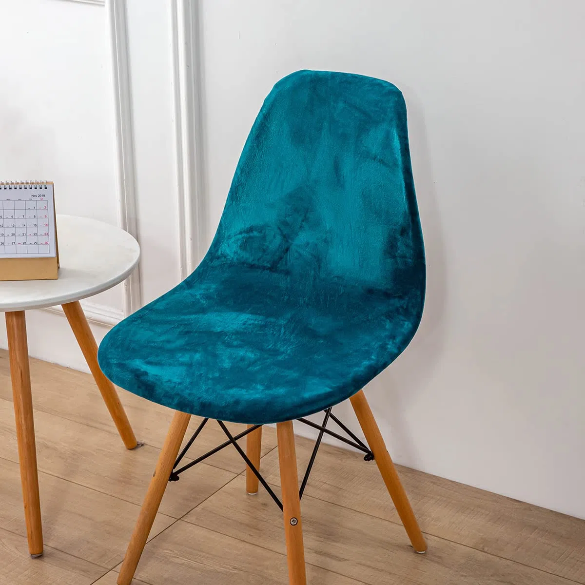 Coprisedie Sala da Pranzo Scandinavo Fodere per sedie in Velluto Elasticizzato Fodere per sedie da Pranzo scandinave 2/4/6 Pezzi