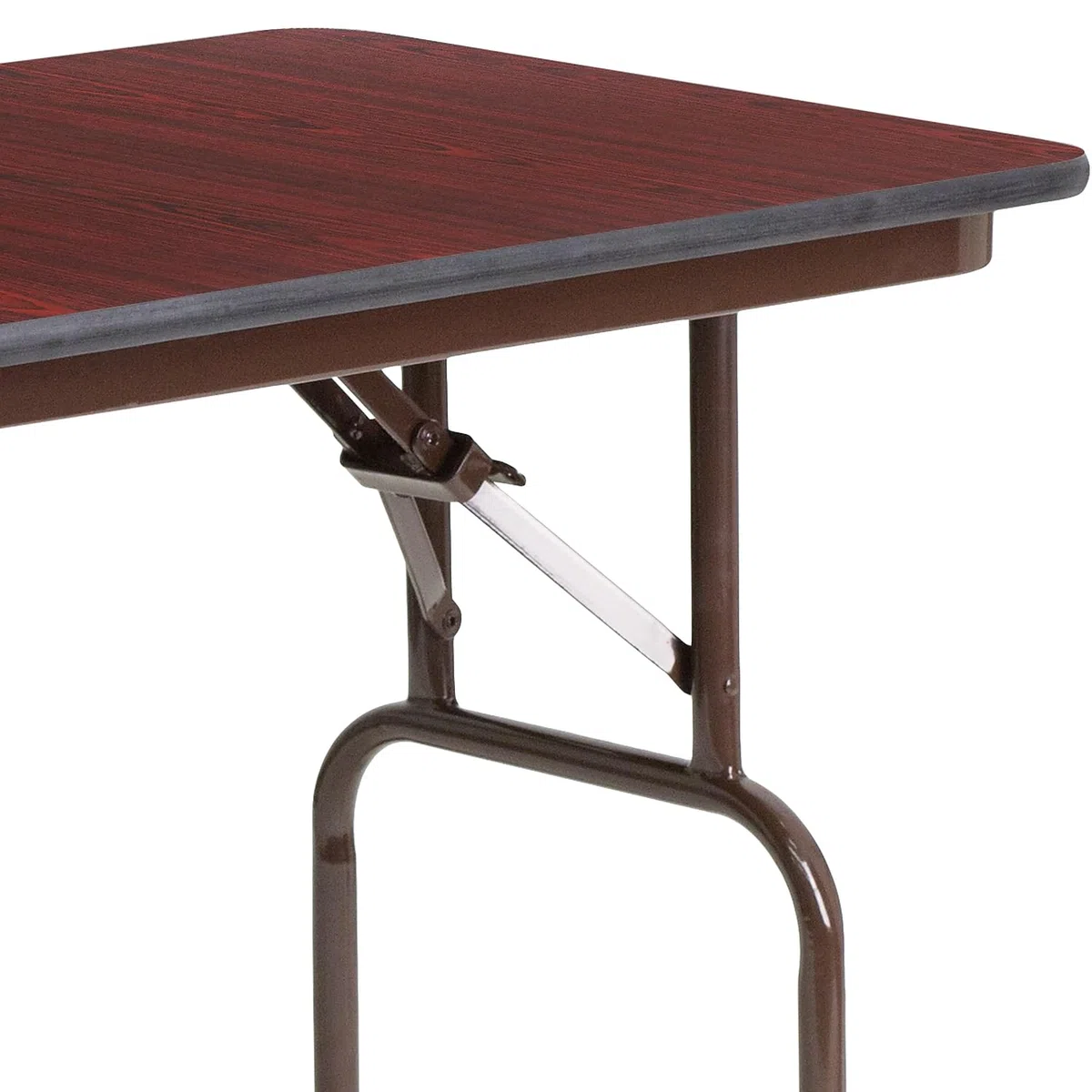 Flash Furniture 24x48 MEL Tavolo pieghevole in legno, tessuto, mogano, 61 x 121,9 cm