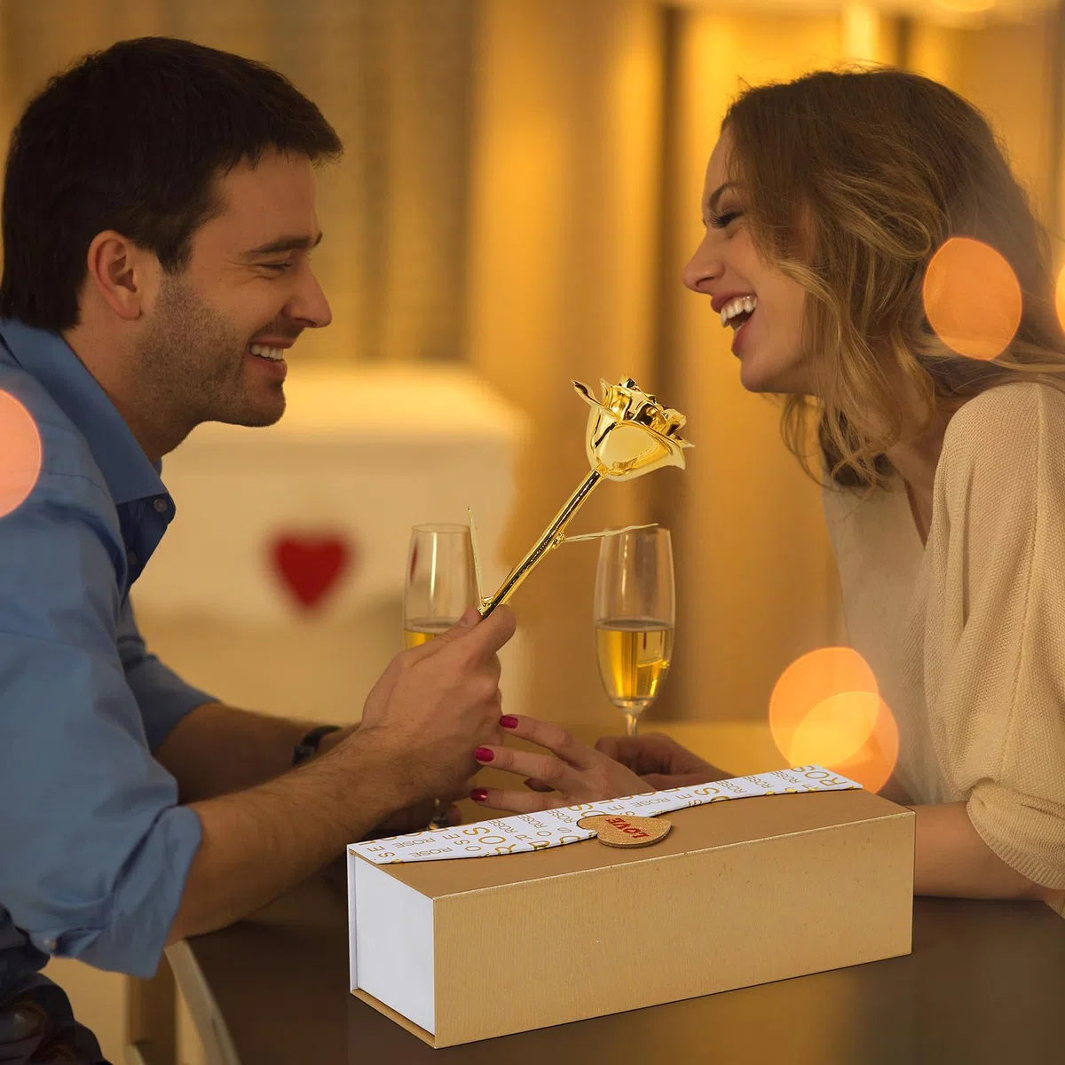 Mikasol Gold Dipped Real 24K Gold Rose, Flower Immersa A Mano In 24K Regali Romantici Della Rosa Per Le Donne In Sua Moglie Fidanzata Compleanno Anniversario San Valentino Festa Della Mamma Natale