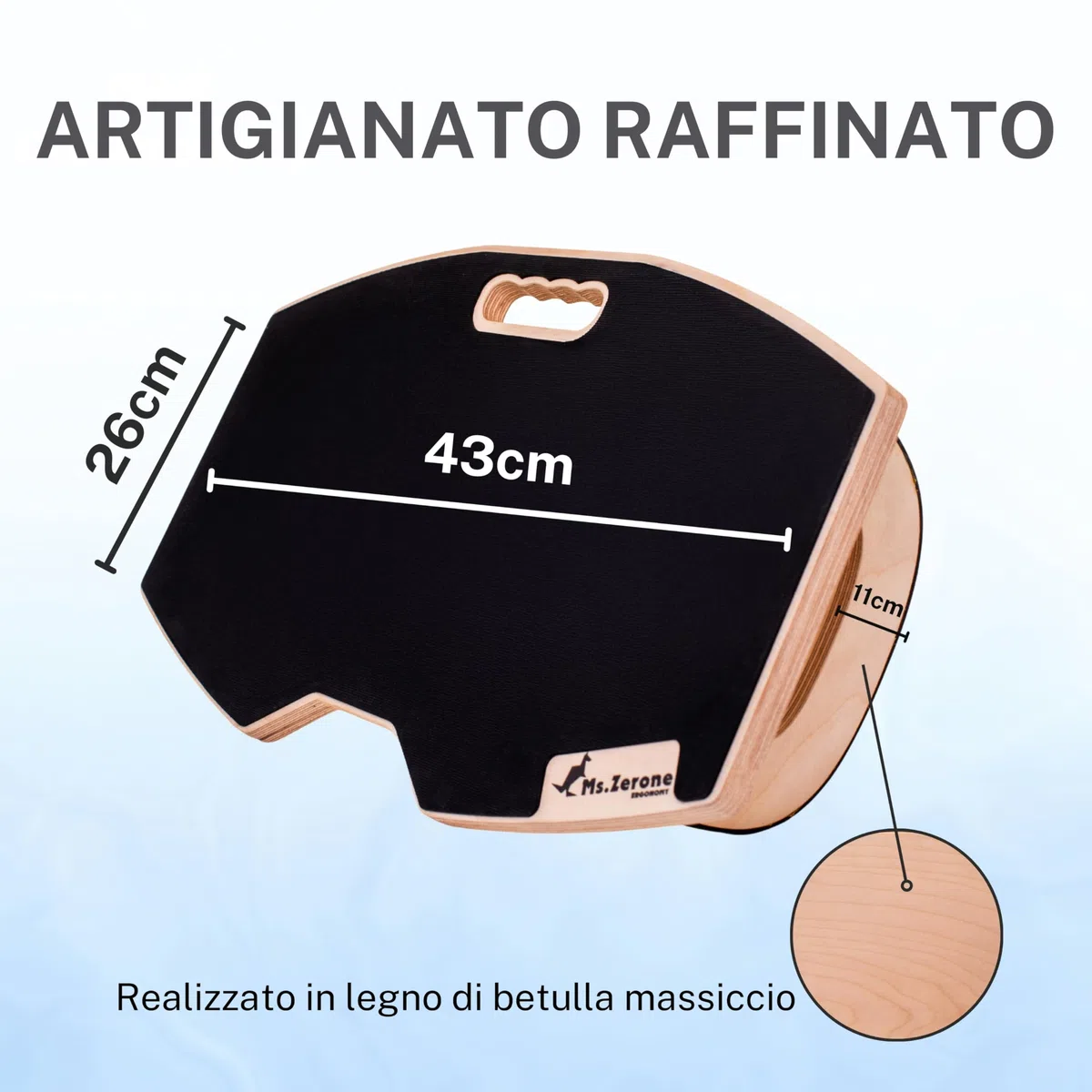 poggiapiede da scrivania in legno – Altalena antiscivolo EVA 3M – Comodo per ufficio e casa