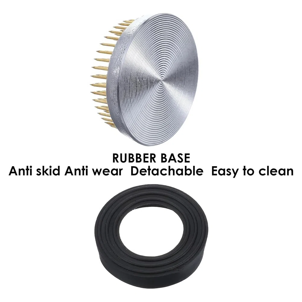 4 Pezzi Kit Kenzan Giapponese per Composizioni Floreali, 2,4 Pollici Rotondo, 1,6 Pollici Quadrato, 2,1 Pollici X 1,4 Pollici Rettangolo e 1 Pollice Rotondo