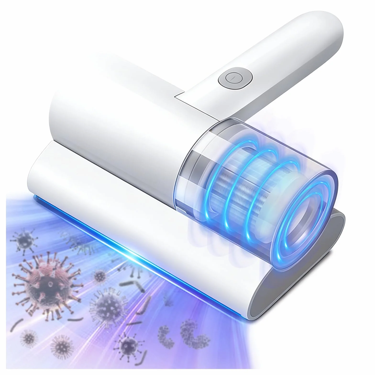 Aspirapolvere per Materassi,Aspira Materasso Antiacaro con Una Forte Potenza di Aspirazione, Aspira Acari per Materassi e Divani Biancheria da Letto e Divani in Tessuto (Bianco)