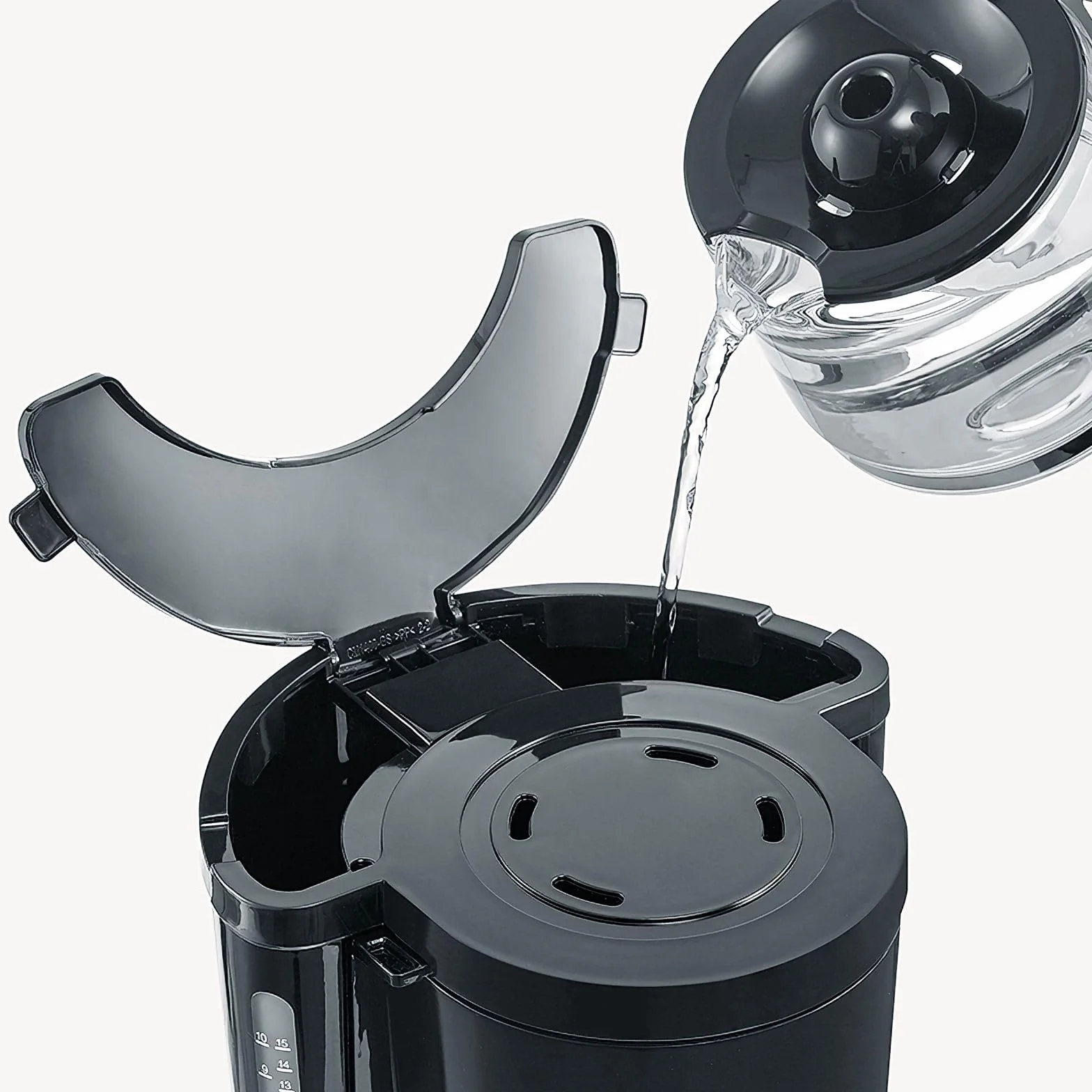 Macchina per caffè con filtro macinato, 10 tazze, con tanica in vetro, colore: Nero ASIN:‏ B07ND8BD3KVisualizza su Amazon