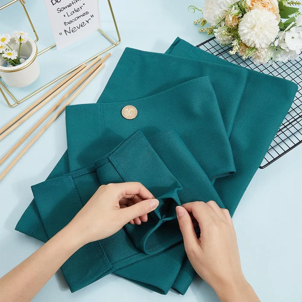 GORGECRAFT 2 Set Coprisedia per Truccatori Coprisedia per Regista Portatile in Tela Tessuto di Ricambio Verde Acqua Casual per Casa Cinema Sedie Pieghevoli in Tela per Giardino Accessori per Esterni