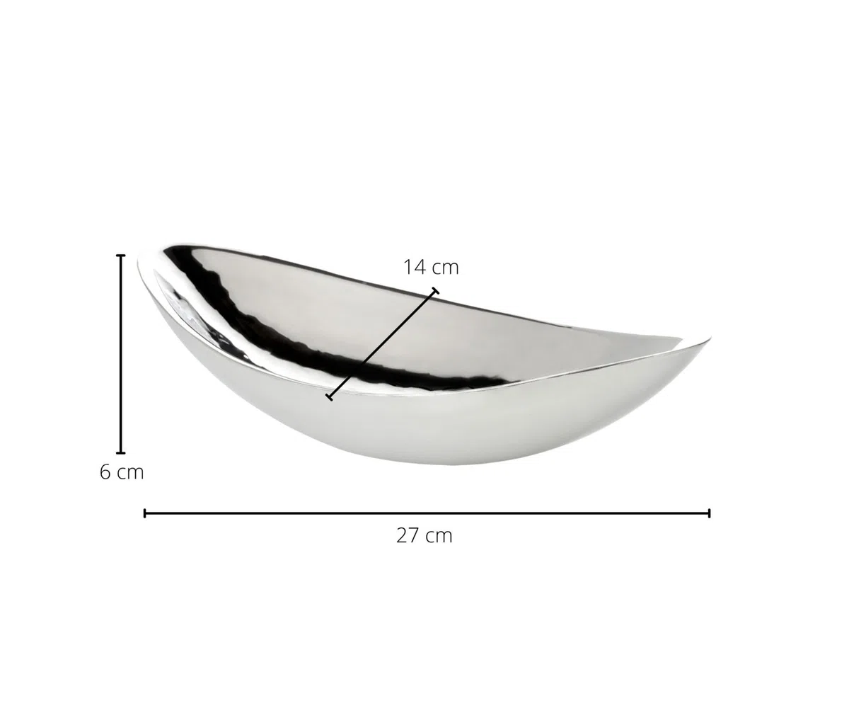 Edzard Ciotola Halifax, lunghezza 28 cm, in acciaio inossidabile, argento