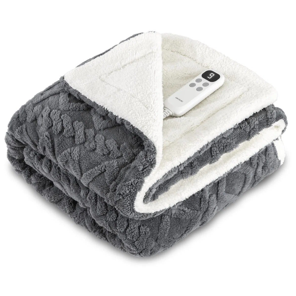 Cecotec HeatComfort Luma (160 x 130). Coperta elettrica 160 x 130 coperta termica con spegnimento automatico e 10 livelli di temperatura regolabili Sherpa