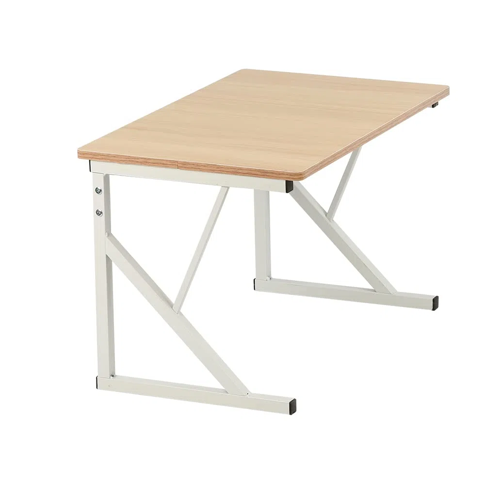 HUOLE Scaffalatura Mobile Scaffale Porta Microonde Struttura in Metallo con Ripiano in Legno MDF Organizer Mensola Porta Utensili Strumenti Cucina Design Moderno-54 * 35 * 34,5 cm: bianco