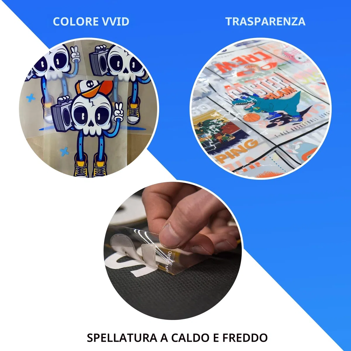 A4 (21cm x 29,7cm) 100 fogli DTF Transfer Film Stampa Diretta per Sublimazione Matt Doppio Lato, Clear DTF PET Transfer Film Fogli di Carta per Stampante Inkjet