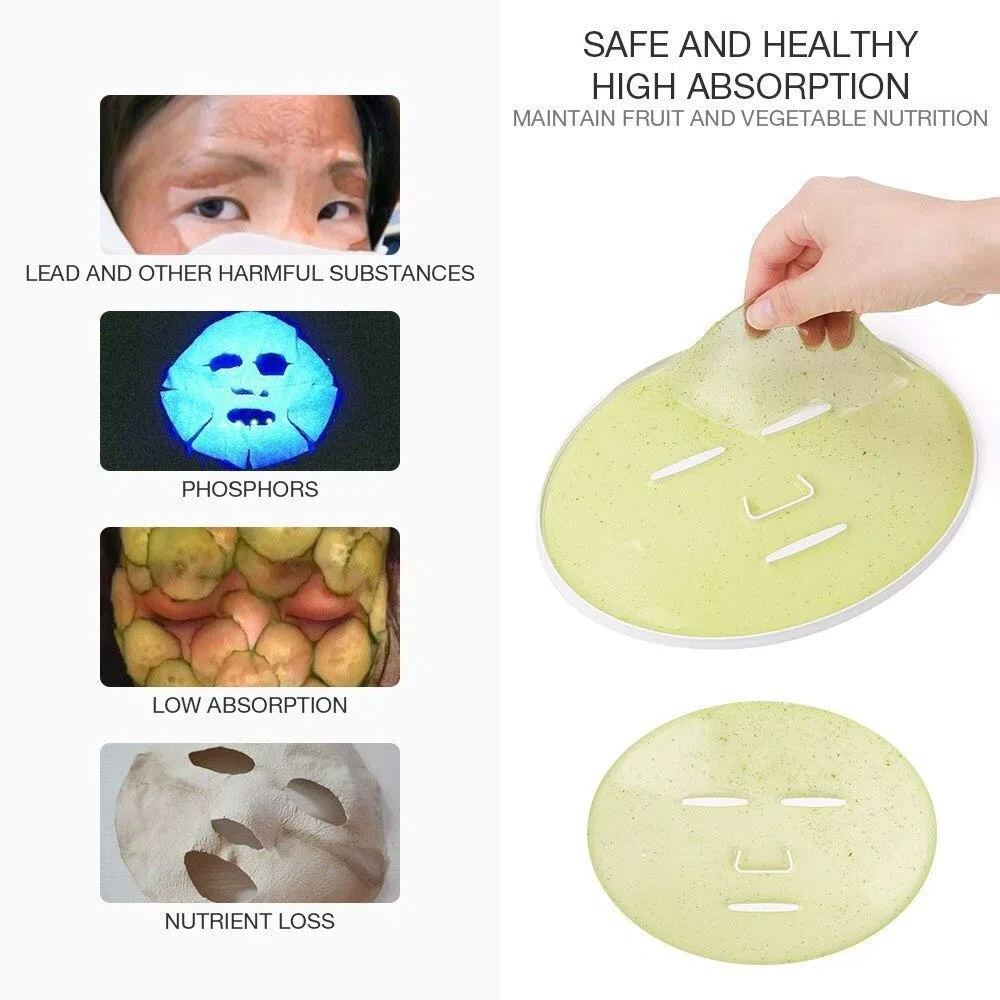 Macchina per maschere, Macchina per la Creazione di Maschere, Macchina automatica per maschere facciali Macchina per la bellezza del collagene con frutta e verdura fai-da-te per la Cura del Viso(EU)