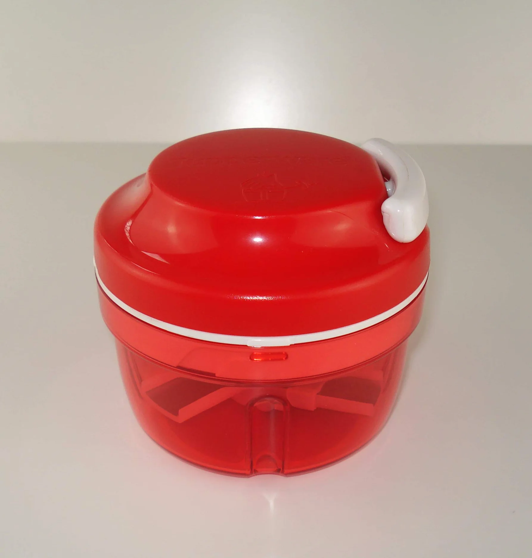 Tupperware Tagliacipolle Turbo Chef Affettatrice di Frutta e Cipolla, Rosso, Plastica