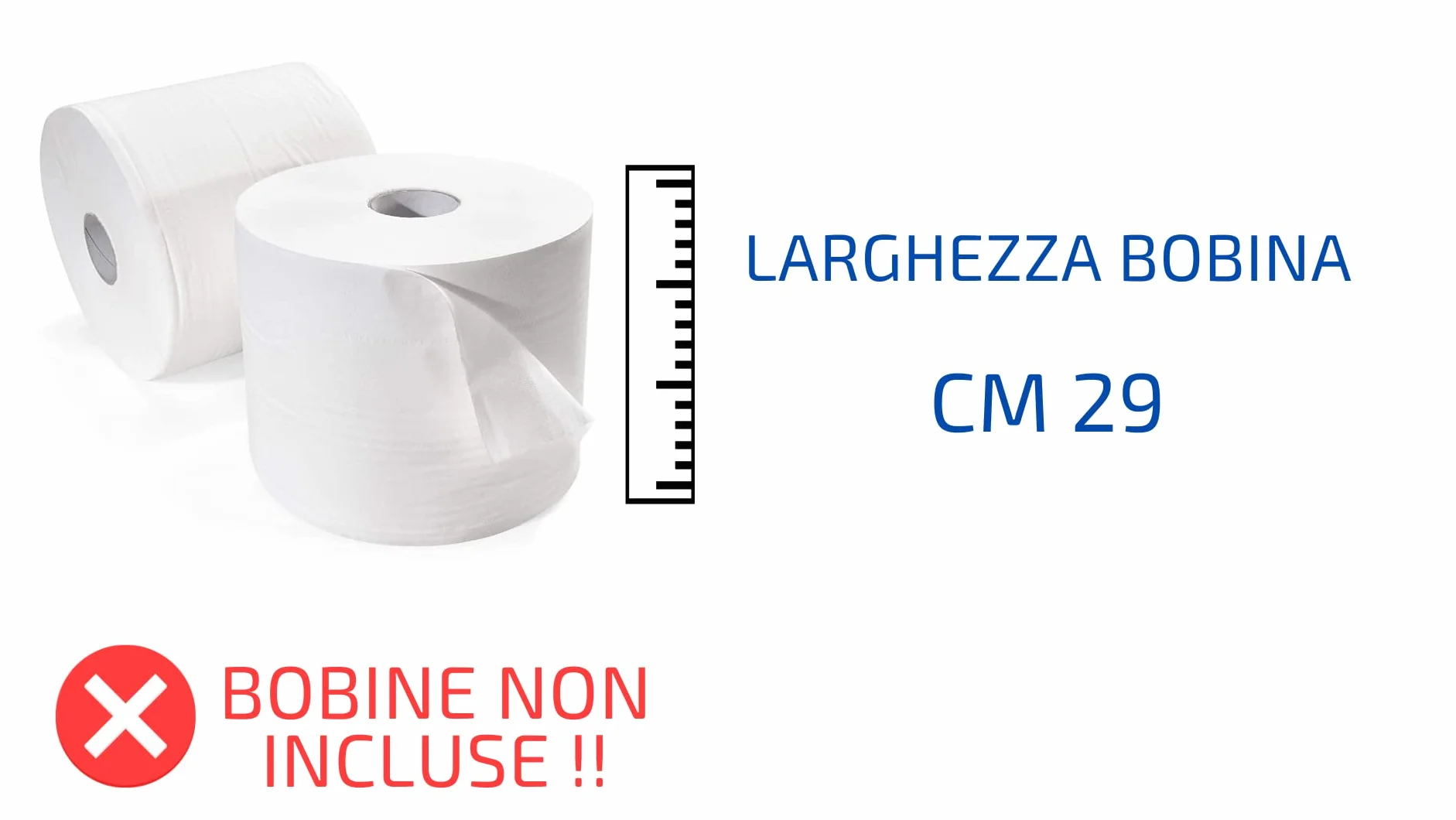 Tecnokit Dispenser porta rotolo carta a pavimento in acciaio, bianco,dimensioni cm 38x40x86h, lama posizionabile in tre posizioni, richiudibile, accessori per l'utilizzo inclusi.