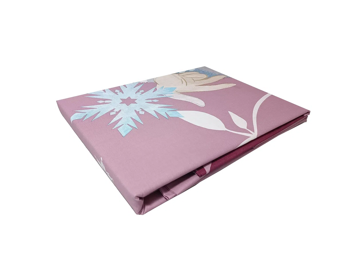 Frozen, Lenzuolo Letto Singolo, Completo Letto Singolo Disney, Lenzuolo Sopra, Lenzuolo Con Angoli, Federa, Rosa, Disney, 100% Cotone, Prodotto Ufficiale