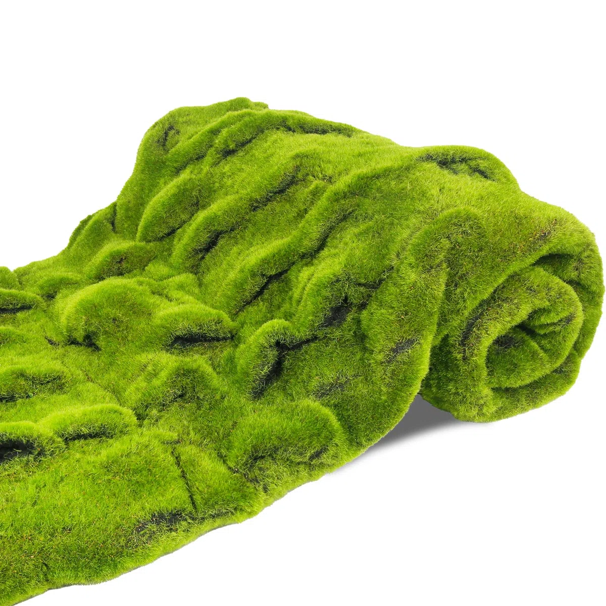 Muschio Finto per Decorazioni 100 x 100 cm Tappeto di Muschio Stabilizzato Nylon Verde Artificiale Muschio Sintetico per Modellismo Terrario Casa Decori Natale Pasqua Parete