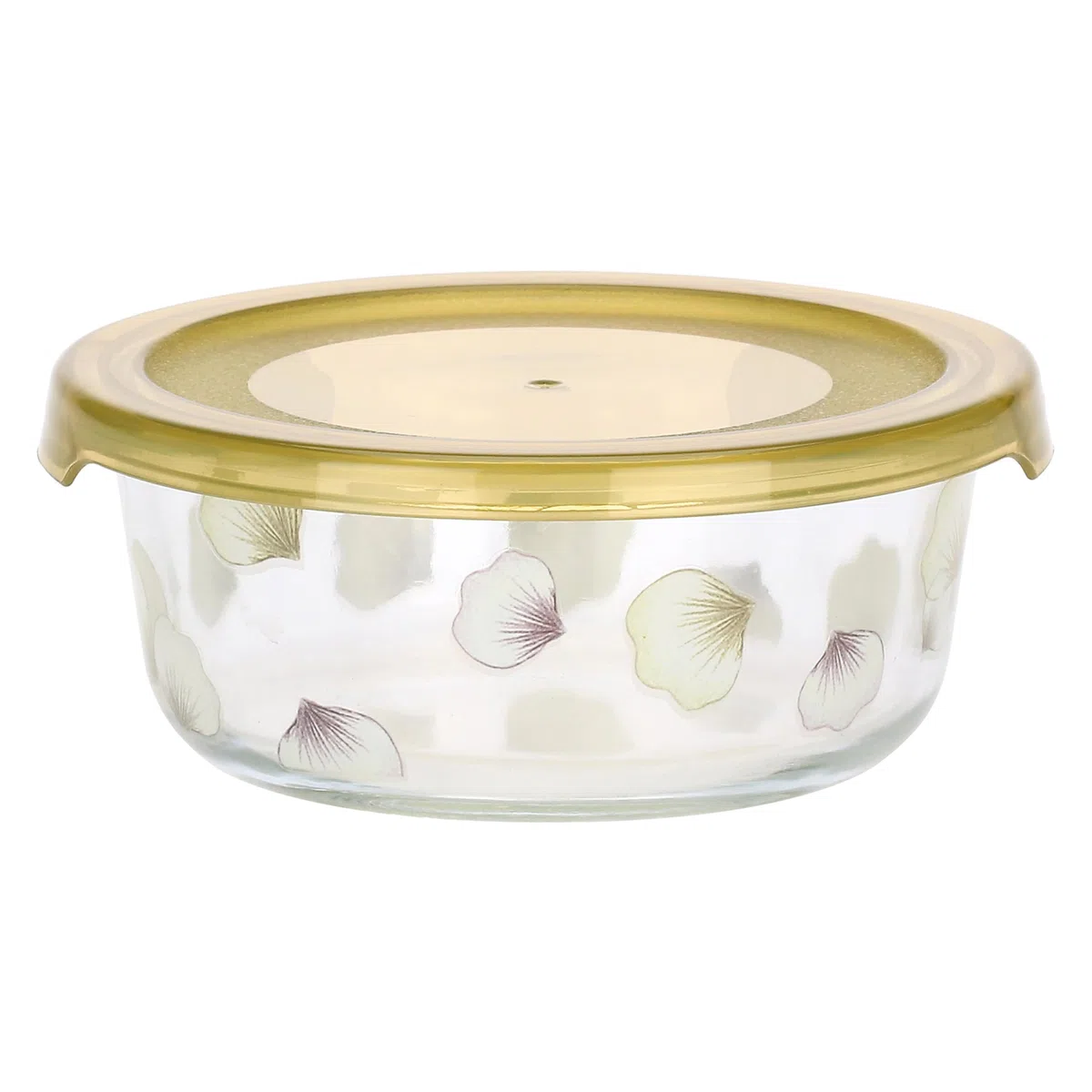 THUN - Set 3 contenitori ermetici - vetro - Collezione Country Bloom - 17,2 x 6,5cm 800ML - 15 x 6cm 500ML - 13 x 5,2 300ML