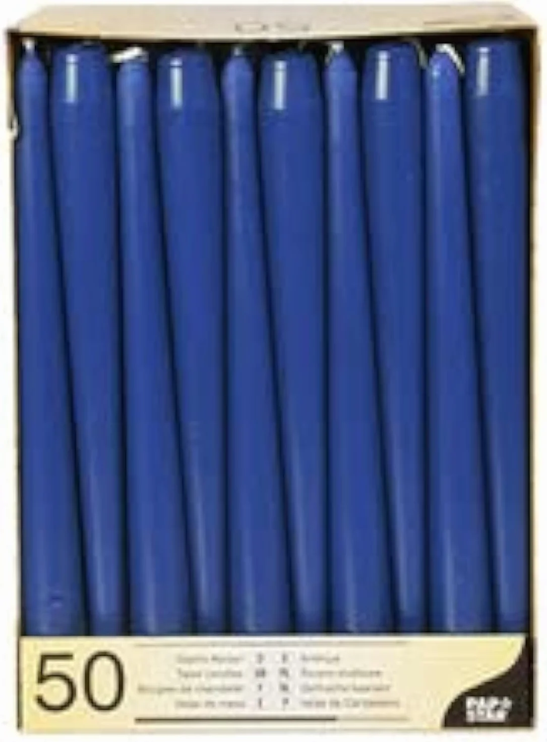 Papstar 10392 - 50 Candele per candelabro, diametro 2,2 - 25 cm, colore: Nero