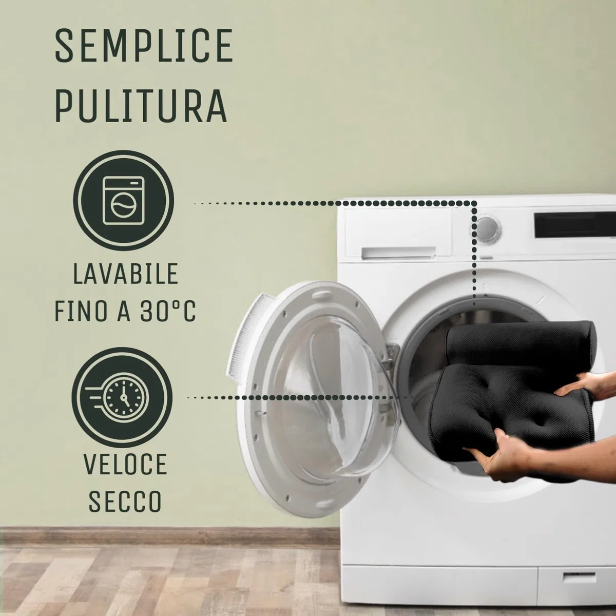 SilverRack Cuscino da bagno MEDIAMENTE MORBIDO [Nero 3D] - Cuscino per il collo per vasca da bagno con ventose come accessorio per vasca da bagno - Cuscino per vasca da bagno