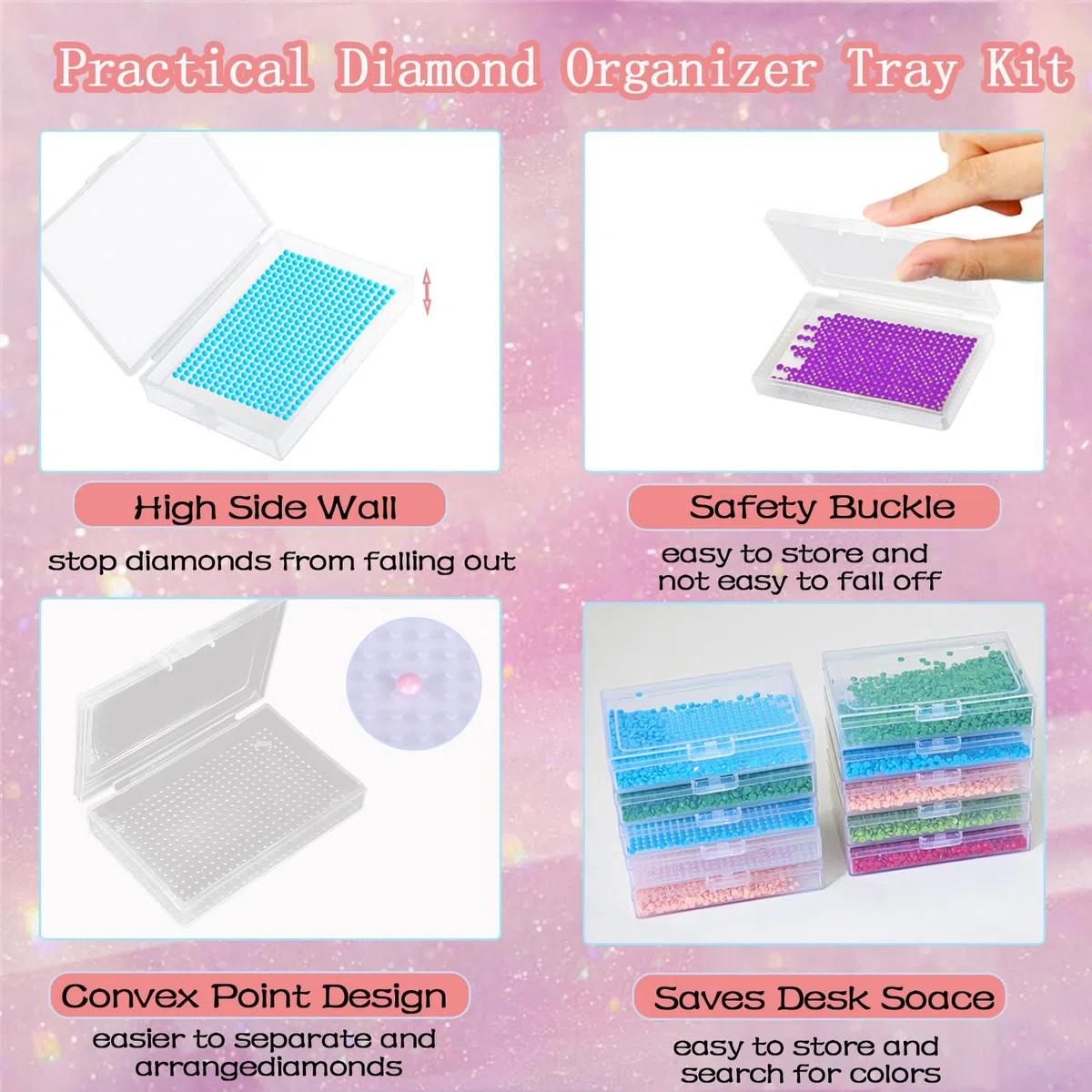 DNSGOOR 150Pcs A4 Diamond Painting Light Pad,all Inclusive Diamond Painting Accessori, Strumenti per Pittura a Diamante da,Diamond Art Sealer Colla per DIY Craft