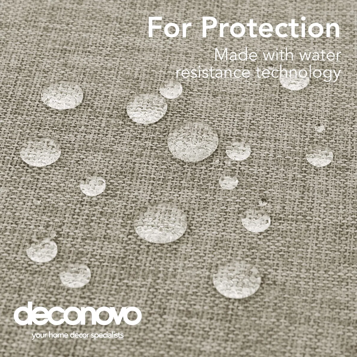 Deconovo Tovaglia Rettangolare in Finto Lino 150x300 cm - Elegante e Decorativa per Sala da Pranzo e Feste - Lino Chiaro, 1 Pezzo