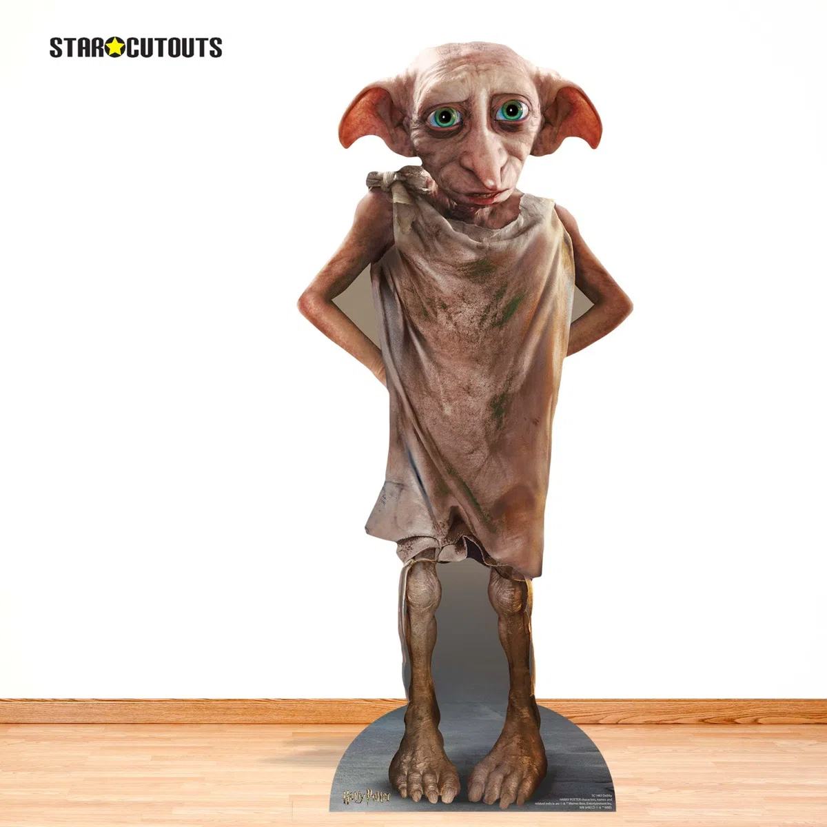 Star Cutouts Sagoma in cartone a grandezza naturale di Dobby SC1483, ideale per fan di Harry Potter, feste, collezionisti ed eventi. Altezza 98 cm