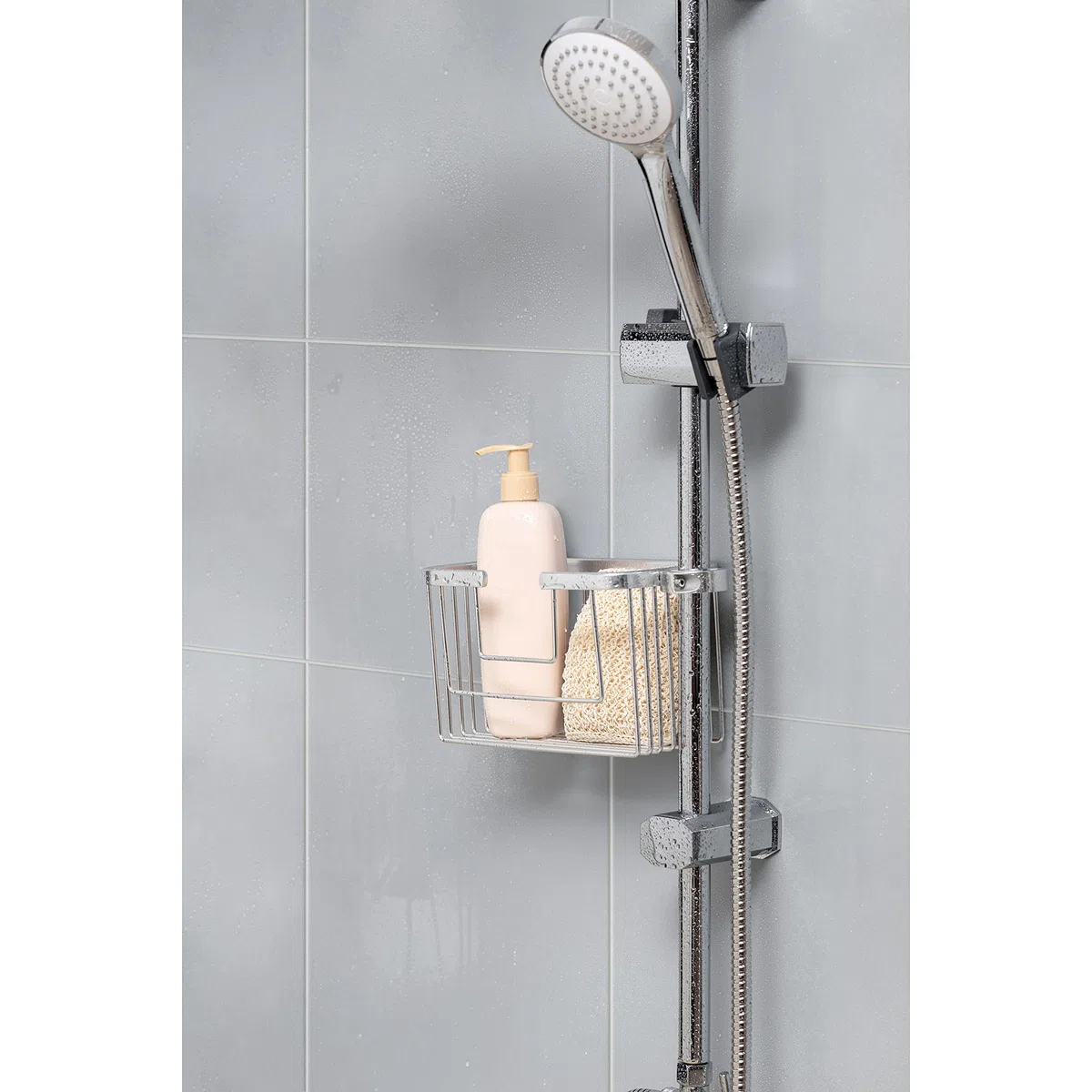 TATAY Porta Sapone per Doccia Appendino Doccia Barra in Alluminio | Resiste Umidità e Corrosione | Supporta 3 kg | Installazione Facile Senza Fori | Design Moderno | 12,5 x 11,5 x 24 cm