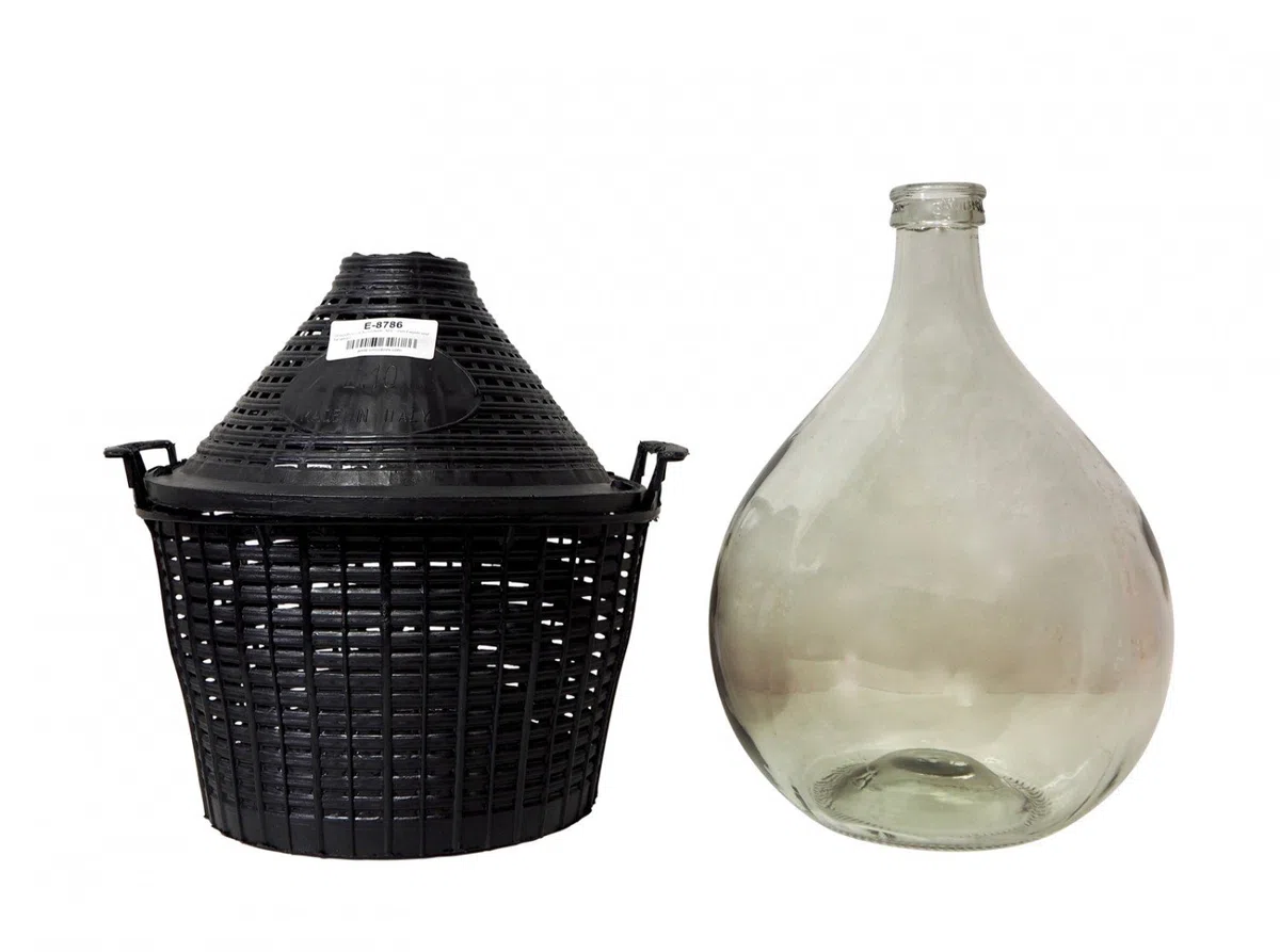 DAMIGIANA con cesto di protezione, 25 L – Conservazione e vergaeren