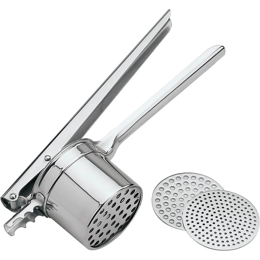Paderno 42566-03 Schiacciapatate 3 Griglie, Acciaio Inox